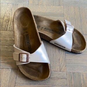 Madrid Pear white Birkenstocks